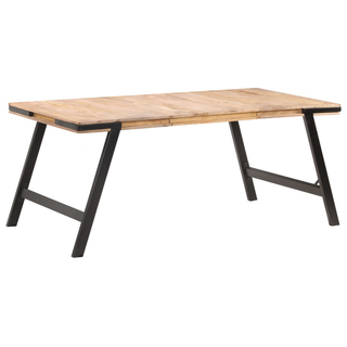 vidaXL Dining Table 180x90x76 cm Solid Mango Wood - Giant Lobelia