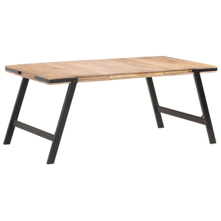 vidaXL Dining Table 180x90x76 cm Solid Mango Wood - Giant Lobelia