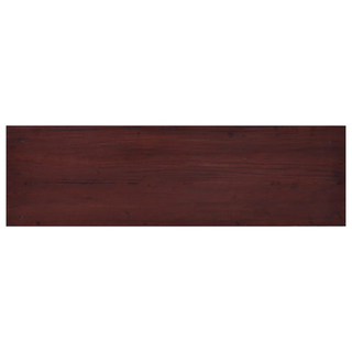 TV Cabinet Classical Brown 100x30x45 cm Solid Mahogany Wood - Giant Lobelia