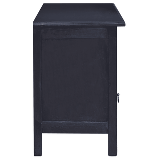 TV Cabinet Light Black Coffee - Solid Mahogany Wood | Stylish and Durable - Giant Lobelia