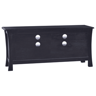 TV Cabinet Light Black Coffee - Solid Mahogany Wood | Stylish and Durable - Giant Lobelia