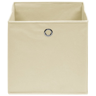 vidaXL Storage Boxes 4 pcs Cream 32x32x32 cm Fabric - Giant Lobelia