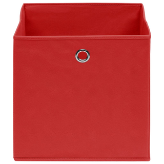 vidaXL Storage Boxes 4 pcs Red 32x32x32 cm Fabric - Giant Lobelia