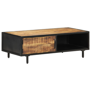 vidaXL Coffee Table 105x50x35 cm Rough Mango Wood - Giant Lobelia