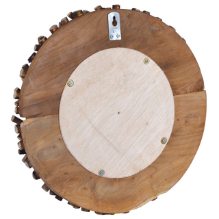 vidaXL Wall Mirror 40 cm Teak Round - Giant Lobelia