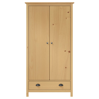 2-Door Wardrobe Hill 89x50x170 cm Solid Pine Wood - Giant Lobelia