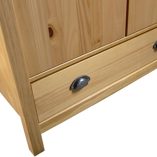 2-Door Wardrobe Hill 89x50x170 cm Solid Pine Wood - Giant Lobelia