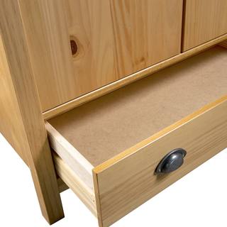 2-Door Wardrobe Hill 89x50x170 cm Solid Pine Wood - Giant Lobelia