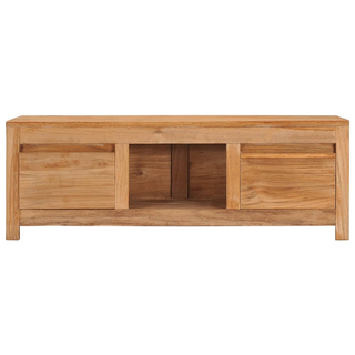 vidaXL TV Cabinet 100x30x35 cm Solid Teak Wood - Giant Lobelia