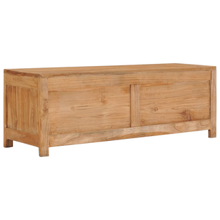 vidaXL TV Cabinet 100x30x35 cm Solid Teak Wood - Giant Lobelia