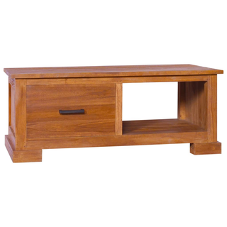 vidaXL TV Cabinet 90x50x37 cm Solid Teak Wood - Giant Lobelia