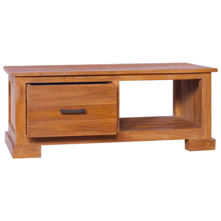 vidaXL TV Cabinet 90x50x37 cm Solid Teak Wood - Giant Lobelia