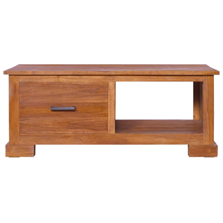 vidaXL TV Cabinet 90x50x37 cm Solid Teak Wood - Giant Lobelia