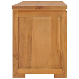 vidaXL TV Cabinet 110x30x40 cm Solid Teak Wood - Giant Lobelia