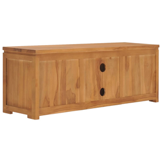 vidaXL TV Cabinet 110x30x40 cm Solid Teak Wood - Giant Lobelia