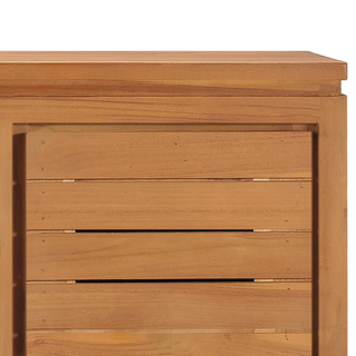 vidaXL TV Cabinet 110x30x40 cm Solid Teak Wood - Giant Lobelia