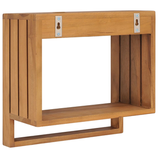 vidaXL Wall-mounted Towel Rack 35x20x35 cm Solid Teak Wood - Giant Lobelia