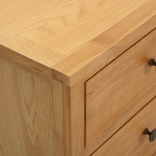 Chest of Drawers 80x35x75 cm Solid Oak Wood - Giant Lobelia