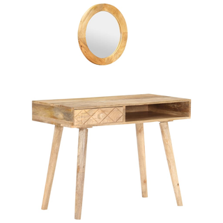 vidaXL Dressing Table 100x50x76 cm Solid Mango Wood - Giant Lobelia