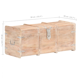 vidaXL Storage Chest 90x40x40 cm Solid Acacia Wood - Giant Lobelia