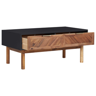 vidaXL Coffee Table 90x50x40 cm Solid Acacia Wood and MDF - Giant Lobelia