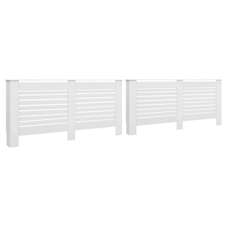 vidaXL Radiator Covers 2 pcs White 172x19x81.5 cm MDF - Giant Lobelia