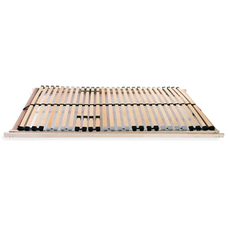 Slatted Bed Bases 2 pcs with 28 Slats 7 Zones 80x200 cm - Giant Lobelia