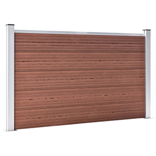 Garden Fence WPC 872x106 cm Brown - Giant Lobelia