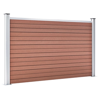 Garden Fence WPC 872x106 cm Brown - Giant Lobelia