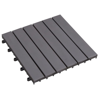 vidaXL Decking Tiles 20 pcs Grey Wash 30x30 cm Solid Acacia Wood - Giant Lobelia