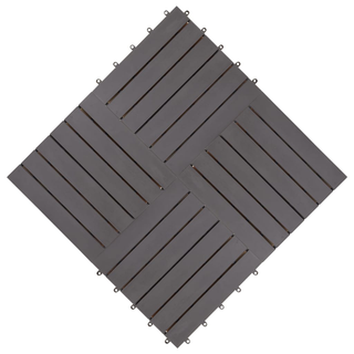 vidaXL Decking Tiles 20 pcs Grey Wash 30x30 cm Solid Acacia Wood - Giant Lobelia