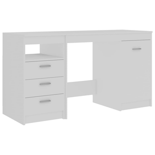 vidaXL Desk White 140x50x76 cm Engineered Wood - Giant Lobelia