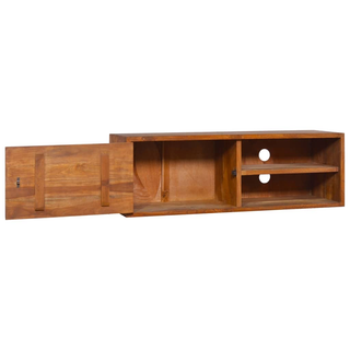 Wall-mounted TV Cabinet 180x30x30 cm Solid Teak Wood - Giant Lobelia