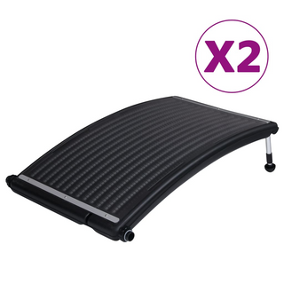 vidaXL Curved Pool Solar Heating Panels 2 pcs 110x65 cm - Giant Lobelia