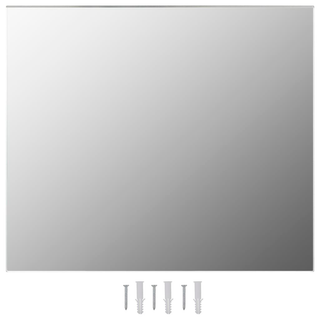 vidaXL Wall Frameless Mirror with LED Lights Rectangular Glass - Giant Lobelia