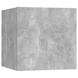 vidaXL 8 Piece TV Cabinet Set Concrete Grey Engineered Wood - GIANT LOBELIA