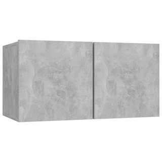 TV Cabinets 8 pcs Concrete Grey Engineered Wood - Giant Lobelia