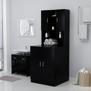 Washing Machine Cabinet Black - Giant Lobelia