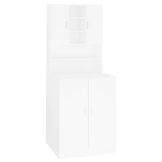 Washing Machine Cabinet White - Giant Lobelia