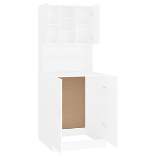 Washing Machine Cabinet White - Giant Lobelia