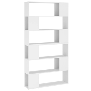 Book Cabinet Room Divider White 100x24x188 cm - Giant Lobelia