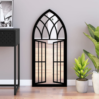 vidaXL Mirror Black 100x45 cm Iron for Indoor Use - Giant Lobelia