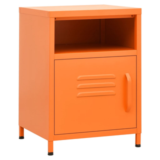 vidaXL Nightstands 2 pcs Orange 35x35x51 cm Steel - Giant Lobelia