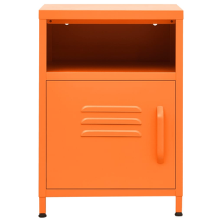 vidaXL Nightstands 2 pcs Orange 35x35x51 cm Steel - Giant Lobelia