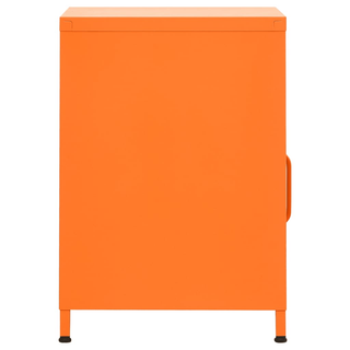 vidaXL Nightstands 2 pcs Orange 35x35x51 cm Steel - Giant Lobelia