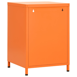 vidaXL Nightstands 2 pcs Orange 35x35x51 cm Steel - Giant Lobelia