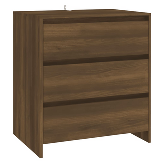 3 Piece Sideboard Brown Oak Engineered Wood - Giant Lobelia