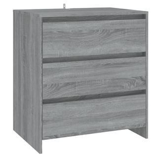 3 Piece Sideboard Grey Sonoma Engineered Wood - Giant Lobelia