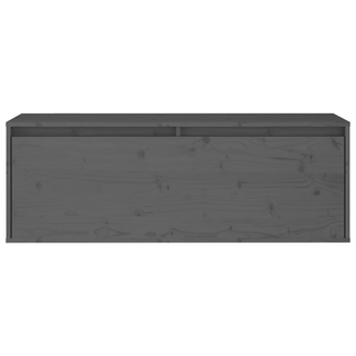 vidaXL TV Cabinets 2 pcs Grey Solid Wood Pine - Giant Lobelia