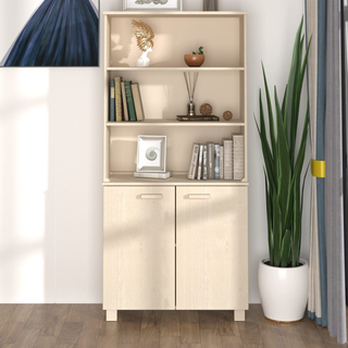 Highboard HAMAR Solid Wood Pine Honey Brown - Giant Lobelia